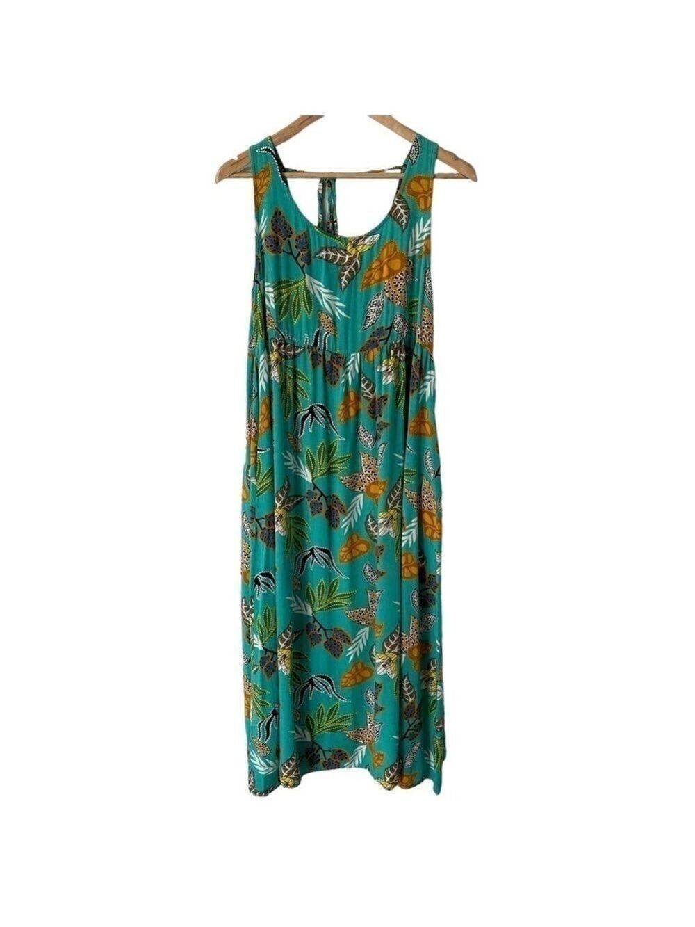 Suzanne Betro Tropical Print Summer Dress Womens M Multicolour Beach Vacation